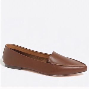 J.Crew Cognac Leather Loafer Flats